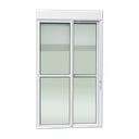 Ver imagem 1 de Porta Correr Integ.2F.Móveis 220 x 180 Elite c/Fecho Autom V.Liso Branco Brimak