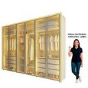Ver imagem 6 de Guarda-Roupa Casal 6 Portas 6 Portas Reflecta com LED com Pés 100% MDF Lumina Off White