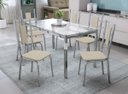 Ver imagem 5 de Conjunto de Mesa Completo com 6 Cadeiras Estofadas Cmc035cr Kappesberg Crome
