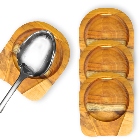 Descanso Suporte Apoio Colher Kit com 4 Descansos