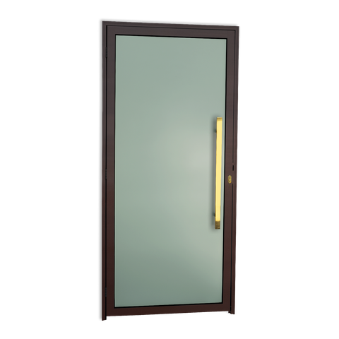 Porta Murano c/Puxador D. Super Marrom Corten Dourado 100 Brimak