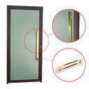 Ver imagem 3 de Porta Murano c/Puxador D. Super Marrom Corten Dourado 100 Brimak