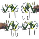 Ver imagem 1 de Gancho Ferro Kit 4 Uni Decoraçao Sapo Parede Bone Chaves Chapeu Bolsa Multiuso Sala Casa