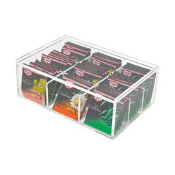 Caixa Acrílico 5mm para Saches de Chá com 9 Nichos Centauri Acrílicos CX-9CH - 1
