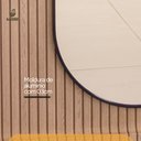 Ver imagem 4 de Espelho Grande Oval com Moldura em Metal Decorativo 115 X 50cm