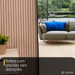 Espelho Grande Oval com Moldura em Metal Decorativo 115 X 50cm - 3