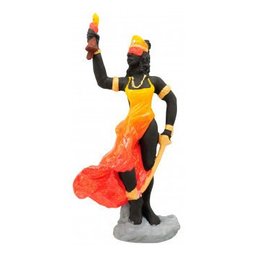 Imagem Orixa Egunita Escultura Resina Estatua 17 Cm - 1
