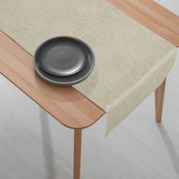 1 Caminho Trilho Mesa Impermeável PVC Juta Areia 42x140 - 4