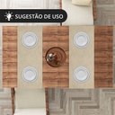 Ver imagem 7 de 1 Caminho Trilho Mesa Impermeável PVC Juta Areia 42x140