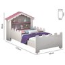 Cama Castelo Menina Princesa e Penteadeira Camarim com Luz Led - 3