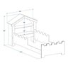 Cama Castelo Menina Princesa e Penteadeira Camarim com Luz Led - 4