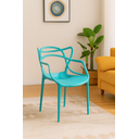 Ver imagem 1 de Cadeira Allegra Cozinha Sala Escritório Azul Turquesa