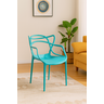 Cadeira Allegra Cozinha Sala Escritório Azul Turquesa - 1