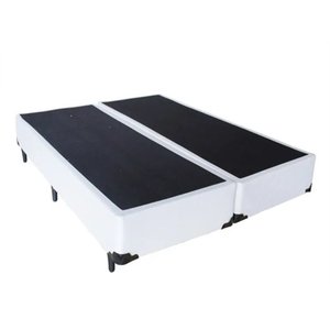 Cama Box Bi-partida Casal Corino Branco 138x188x28
