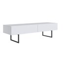 Ver imagem 2 de Rack para TV até 60 Polegadas MDF 160cm Pés em Aço Carbono 2 Gavetas