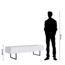 Ver imagem 4 de Rack para TV até 60 Polegadas MDF 160cm Pés em Aço Carbono 2 Gavetas