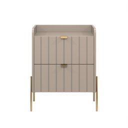 Mesinha Lateral de Cabeceira Linha Eros Pés em Aço Carbono  45cm  - 2