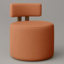 Ver imagem 3 de Kit 02 Poltronas Sala Orgânica Almyra - Tecido Boucle - Terracota