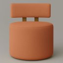 Ver imagem 4 de Kit 02 Poltronas Sala Orgânica Almyra - Tecido Boucle - Terracota