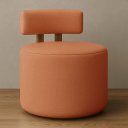 Ver imagem 2 de Kit 02 Poltronas Sala Orgânica Almyra - Tecido Boucle - Terracota