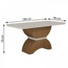 Mesa de Jantar 6 Lugares Tampo Vidro/MDF Atenas Leifer - 3