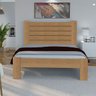 Cama Queen Size Casal Malbec Madeira Maciça Angelim Pedra/tauari Imbuia - 1