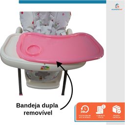 Cadeirão de Alimentação Bebê Cadeira Refeição Impactus Balões - Baby Style - 6