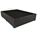 Ver imagem 3 de Cama box baú viúva corino preto + colchão castor premium tecnopedic 120x203