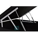 Ver imagem 5 de Cama box baú viúva corino preto + colchão castor premium tecnopedic 120x203