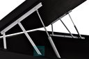 Ver imagem 5 de Cama box baú viúva corino preto + colchão castor premium tecnopedic 120x203