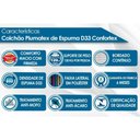 Ver imagem 5 de Colchão Casal Plumatex Espuma D33 Confortex 1,38x1,88