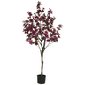 Planta Árvore Artificial Azaleia Pu C/pote X544 Fucsia 1,4m - 1