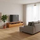Ver imagem 2 de Rack Essenza de Luxo para Sala Tv Ate 70 Polegadas Moderna Compacta 3 Gavetas 3 Nichos - Cedro