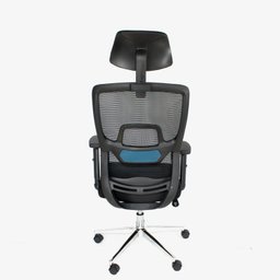 Cadeira de Escritório Presidente Ergonômica Tela Mash Reclinável Nr17 - Preta - 7 Cadeira de Escritório Presidente Ergonômica Tela Mash Reclinável Nr17 - Preta - 7