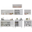 Ver imagem 6 de Armário de Cozinha Modulado de Canto 7 Peças Cp24 com Pia Inox Branco - Lumil Lumil Móveis