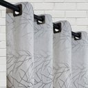 Ver imagem 4 de Cortina Tecido Linho Bordado 3,00x2,50 Branco