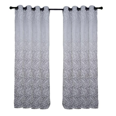 Cortina Tecido Linho Bordado 3,00x2,50 Branco