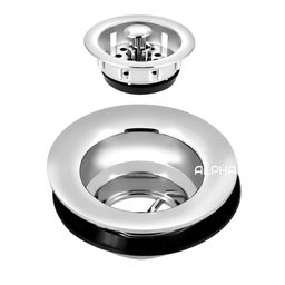 Válvula Pia Cozinha Americana Escoamento 3.1/2 Metal:Cromado - 6