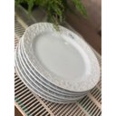 Ver imagem 5 de Jogo 6 Pratos Rasos Redondos 26,5cm em Porcelana com Relevo Tassel Germer Branco