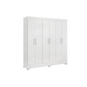 Ver imagem 1 de Guarda Roupa Casal 6 Portas e 3 Gavetas Prático Branco - Demóbile