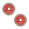 Kit 2 Discos de Corte Diamantado 110mm Porcelanato Bravo - 1