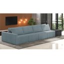 Ver imagem 2 de Sofá Ilha 4 Lugares Living 472cm Modulado Sala Lary Bouclê Azul/pu Pto K01 - D'Rossi