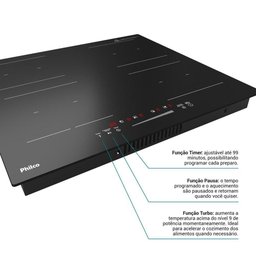 Cooktop de Indução Philco 4 Bocas Pctq1 Função Turbo Preto 220v - 5