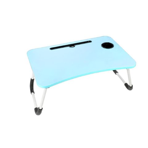 Mesa Portatil Multiuso Notebook Dobravel Azul