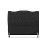 Cabeceira de Cama Box Queen 160cm Dunas - Veludo Preto. - 2