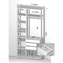 Ver imagem 2 de Módulo para Closet 6 Prateleiras 3 Gavetas 