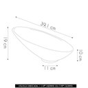 Ver imagem 4 de Cuba Pia para Banheiro Meia Lua 39cm Thaís C08 Branco - Mpozenato