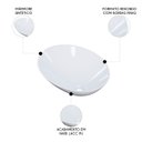 Ver imagem 3 de Cuba Pia para Banheiro Meia Lua 39cm Thaís C08 Branco - Mpozenato