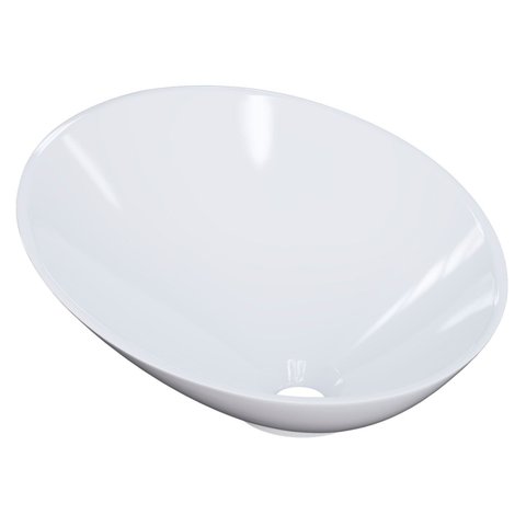 Cuba Pia para Banheiro Meia Lua 39cm Thaís C08 Branco - Mpozenato