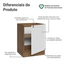 Ver imagem 3 de Balcão de Cozinha 60 cm 1 Porta (sem Tampo) Rustic/Branco Vik Madesa